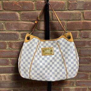 Authentic LOUIS VUITTON Galliera PM Azur Damier MI4028 Womens Handbag